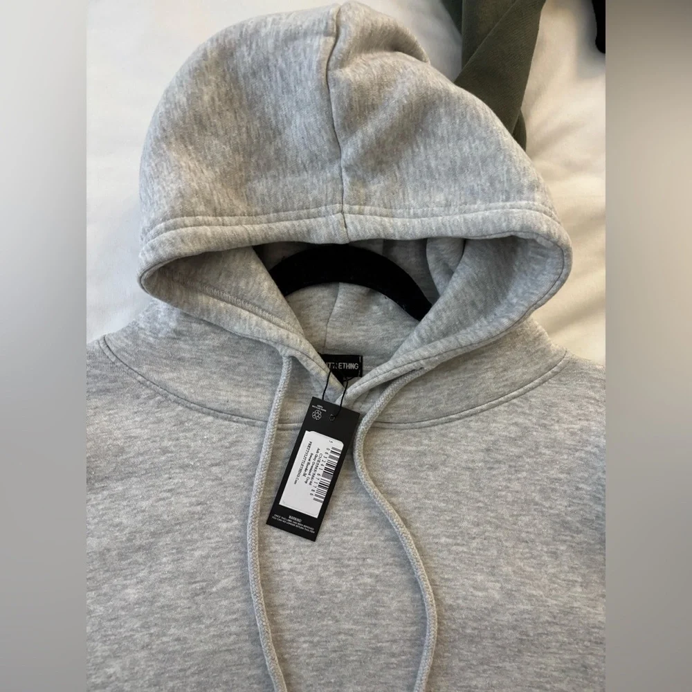 PLT Ash gray cropped sweatshirt - Picture 2 of 4